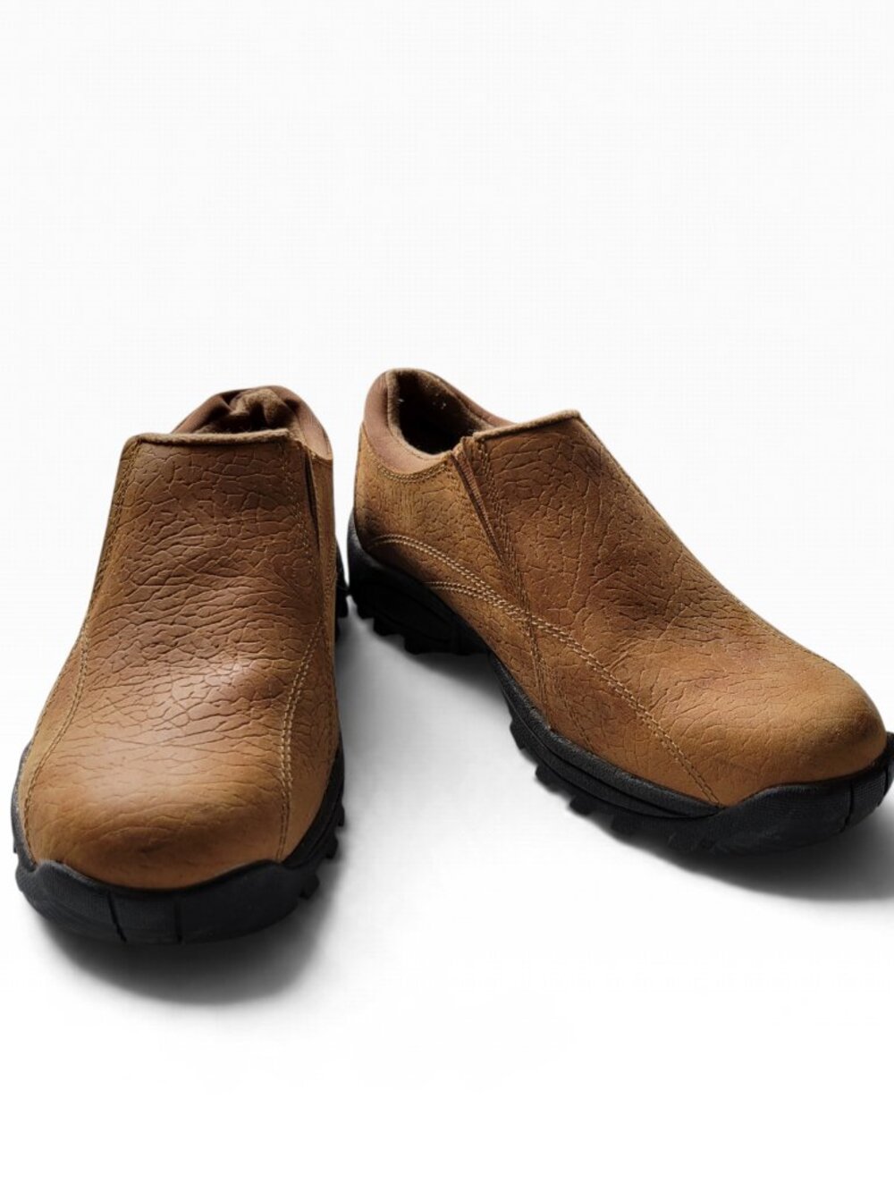 Hummer Men's Brown Leather Slip-On Casual Shoes (Size 8US)